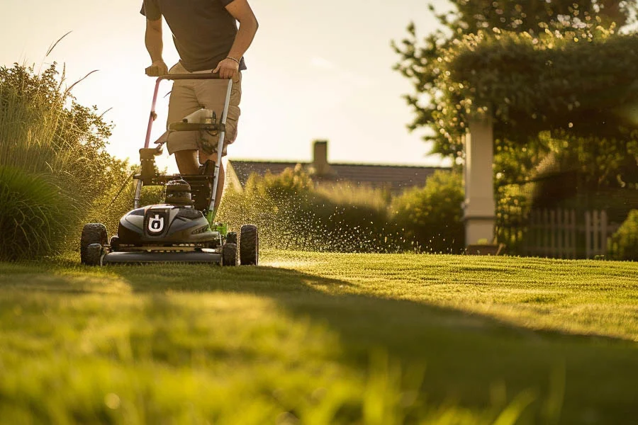 cordless electric self propelled mower